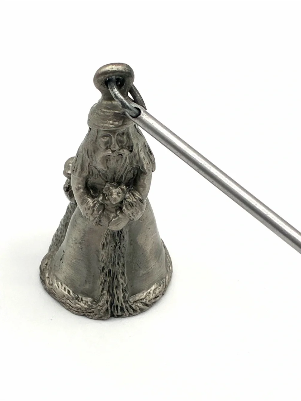 Vintage 1998 Rawcliffe Pewter Santa Claus Candle Snuffer Father Christmas